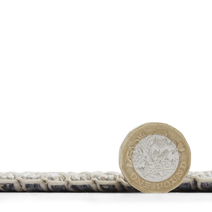 Coral orange rug close up image 8