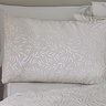 Corded Leaves Pillow Champagne