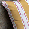 Ochre and Pink cordelia cushion