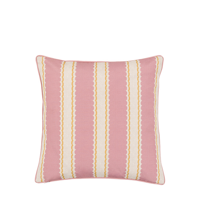 Ochre and Pink cordelia cushion