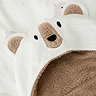 Cosy Bear Hooded Blanket Close Up