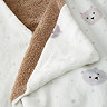 Cosy Bear Fleece Hoodied Blanket Pattern