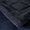 Cosy cord coverless duvet navy close up image 2