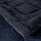 Cosy cord coverless duvet navy close up image 2