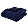 Cosy Cord coverless duvet navy front image 5