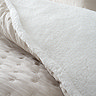 Cosy Sherpa Cream Duvet Set Close Up 