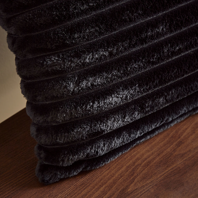 Cosy ribbed fleece black image 2