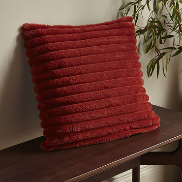 Cosy ribbed cushion image 2