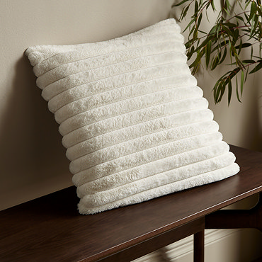 cosy ribbed cushion image 2