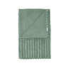 cosy ribbed green throw image 
