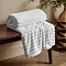 cosy ribbed fleece throw image 1