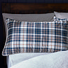 Sherpa Check Duvet Navy Pillow