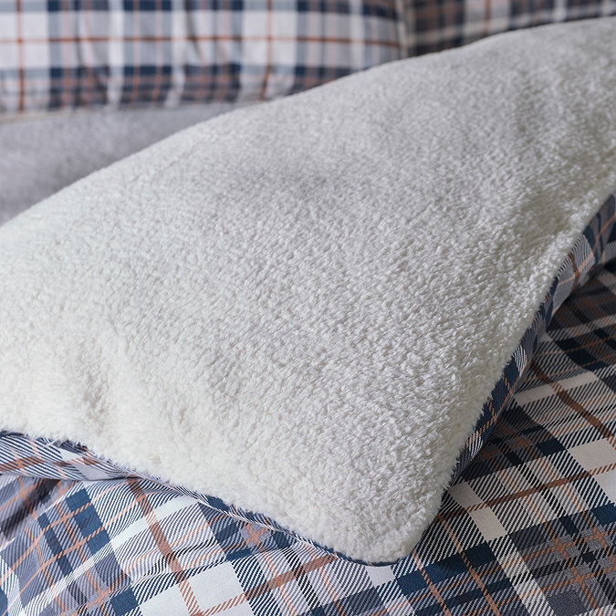 Sherpa Check Navy Duvet Reverse