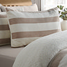 Cosy Sherpa Stripe Duvet Set in Natural image