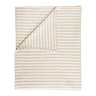 COTTON MUSLIN STRIPE GREEN THROW