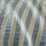 Cotton rich woven stripe blue on bed image 4