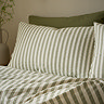 Cotton rich woven stripe green image 2
