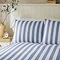 Cove Stripe Reversible Duvet Cover Set - Blue carousel image