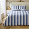 Cove Stripe Reversible Duvet Cover Set - Blue main image