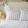 Cove Stripe Reversible Duvet Cover Set - Silver carousel image