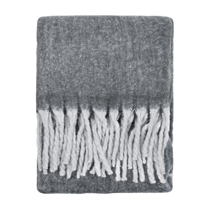 cosy charcoal throw image 