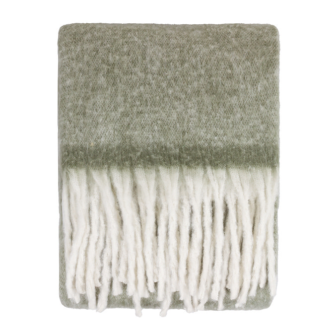 cozy throw green