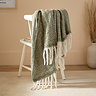 cozy throw green