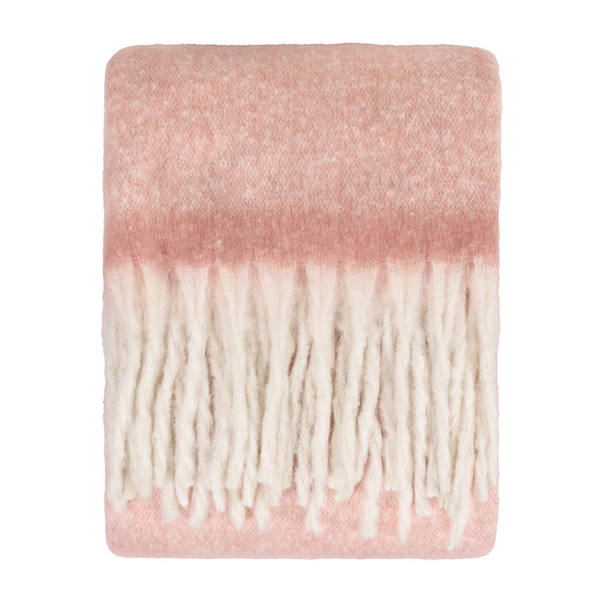 cozy throw pink