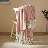 cozy throw pink