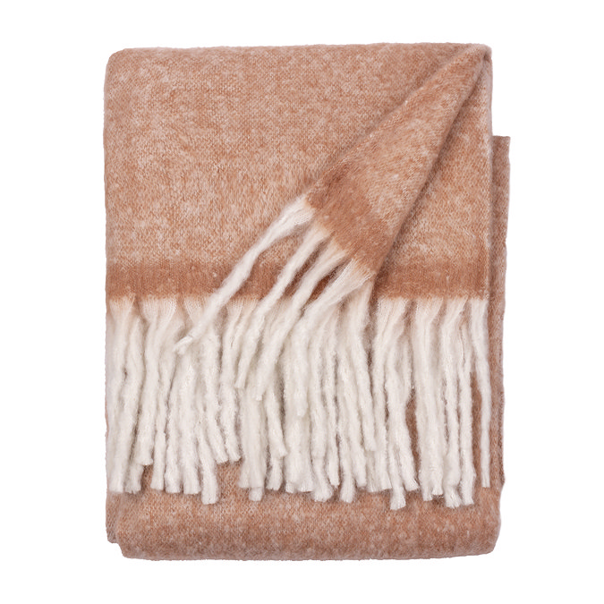 cosy rust throw