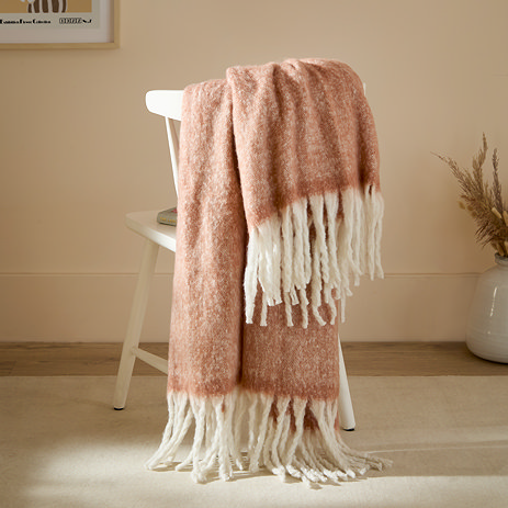 cozy throw rust