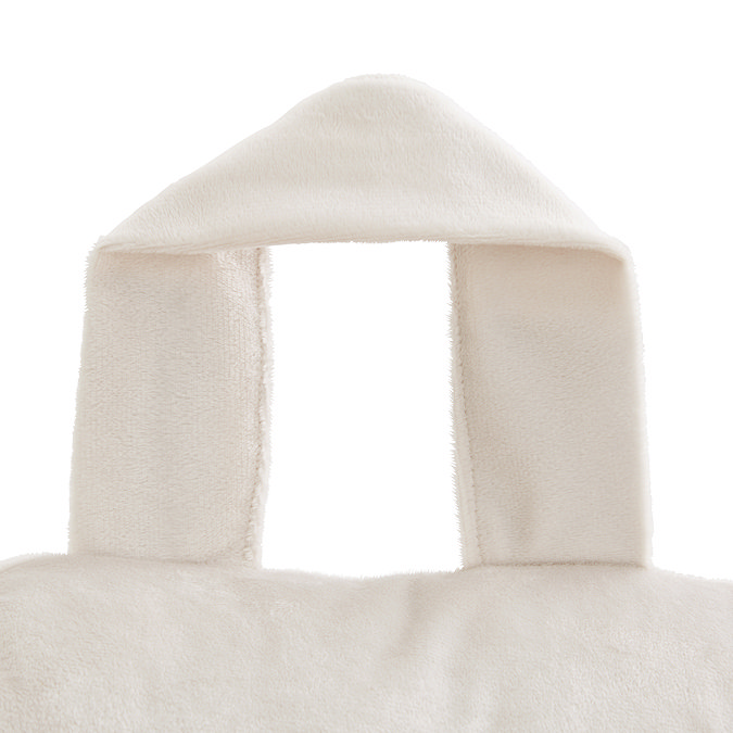 Velvet Cuddle Chair cushion in cream handle image 3