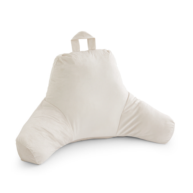 Velvet Cuddle Chair cushion in cream product view image 4