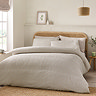 Crinkle Texture Duvet Cover Set Natural