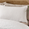 Crinkle Texture White Pillow