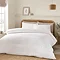 Crinkle Texture White Duvet Cover