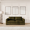lifestyle image of forest green contemporary large sofa