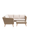 image cut out on white background of wicker outdoor corner lounge set