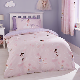 Dancing Fairies Duvet Cover Set Pink