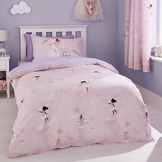 Dancing Fairies Duvet Cover Set Pink