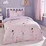 Dancing Fairies Duvet Cover Set Pink