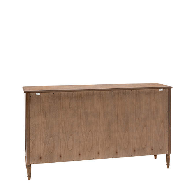 back image cut out on white background of 3 door sideboard