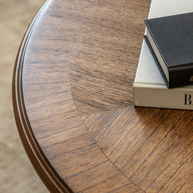close up image of wooden construction of top of mindi coffee table