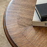close up image of wooden construction of top of mindi coffee table