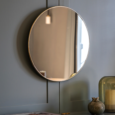 Davenport small round wall mirror image