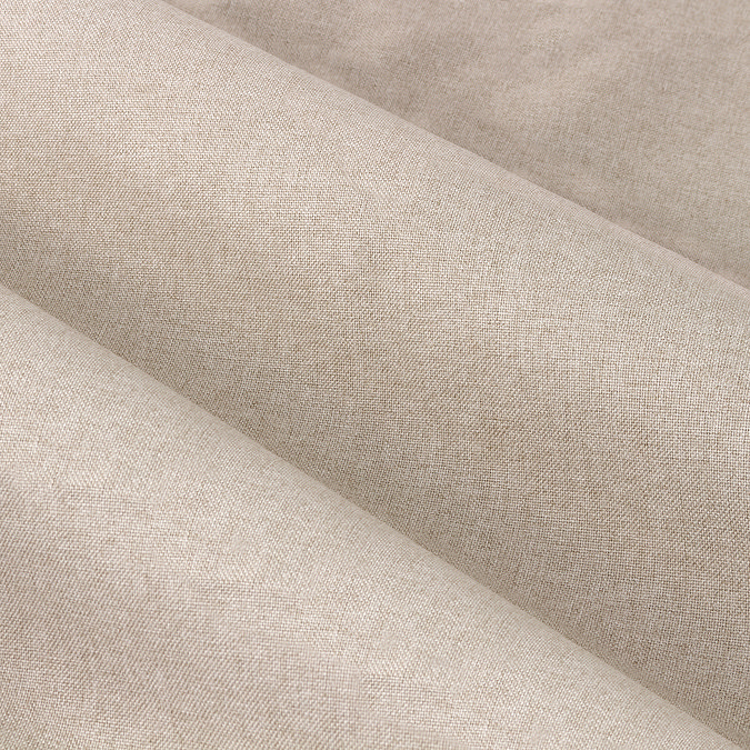 Close up of linen coloured curtains texture