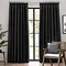 Black pencil pleat curtains image 1