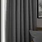 charcoal curtain close up image 3