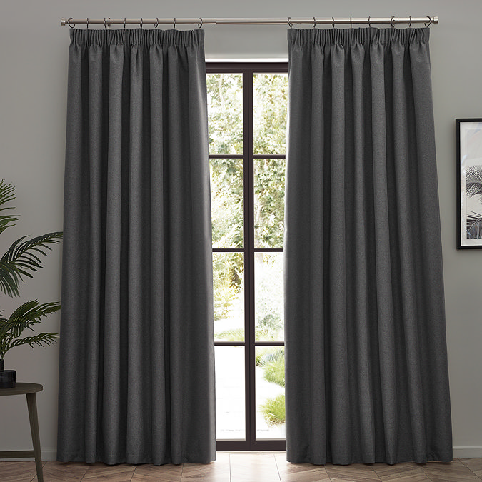 dawn charcoal pencil pleat on French window image 5
