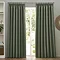 dawn pencil pleat curtain on French window image 5